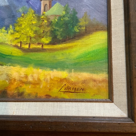 ✨SOLD✨Vintage Original Signed Oil Landscape Painting - Picture 4 of 7